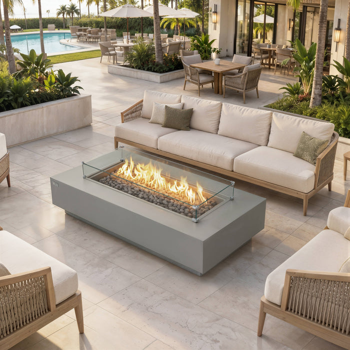 Elementi Ravello 100K BTU Rectangle Fire Pit