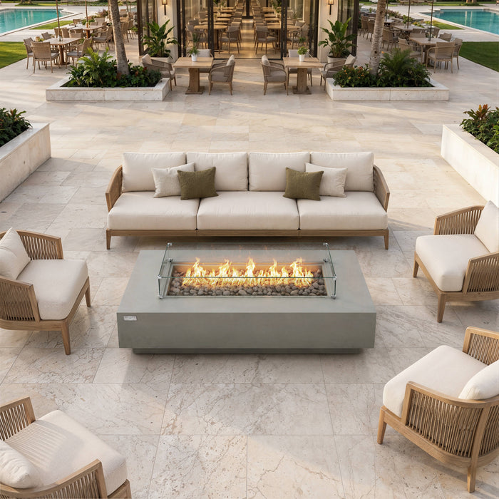 Elementi Ravello 100K BTU Rectangle Fire Pit