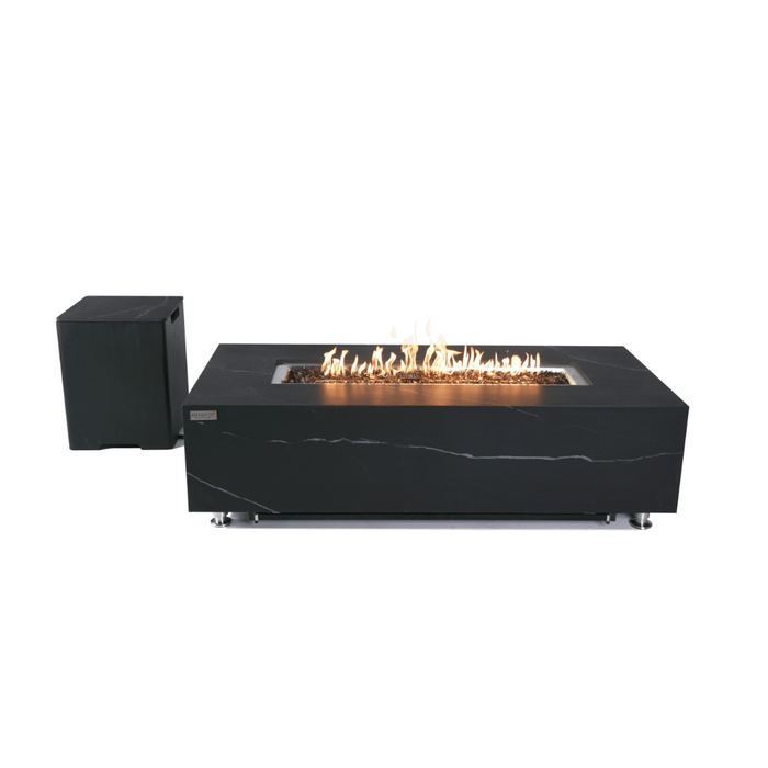 Elementi Varna Porcelain Fire Table Black