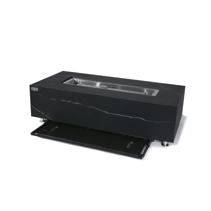 Elementi Varna Porcelain Fire Table Black