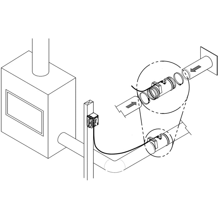 Fresh Air Intake Register With Airtight Damper