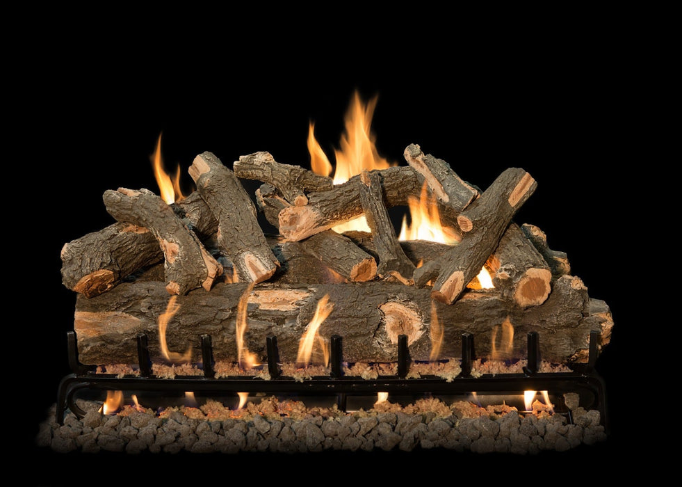 Grand Canyon Arizona Weathered Oak 3-Burner Gas Log Burner System