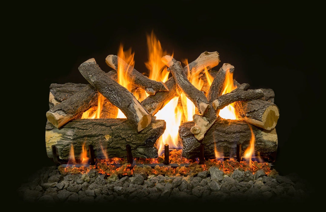 Grand Canyon Arizona Weathered Oak Charred Log Set — 2/3-Burner Compatible
