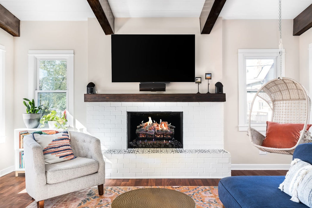 Grand Canyon Lava Burner w/ GlowFire Logs — On/Off Control