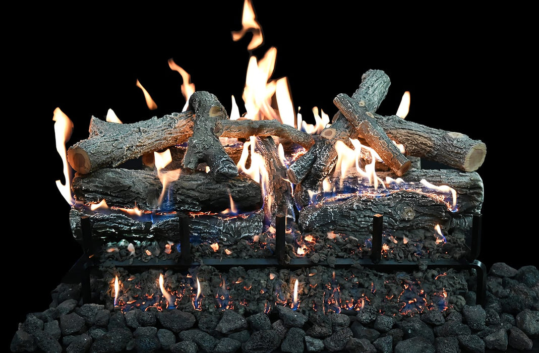 Grand Canyon Lava Burner w/ GlowFire Logs — Variable SIT ProFlame