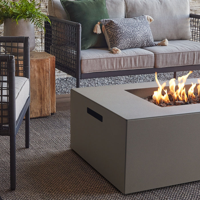 Jensen Co Coden 58" Low Rectangle Fire Table