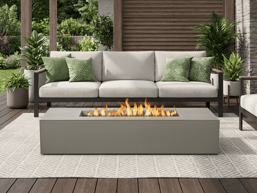 Jensen Co Coden Low Large Rectangle Fire Table