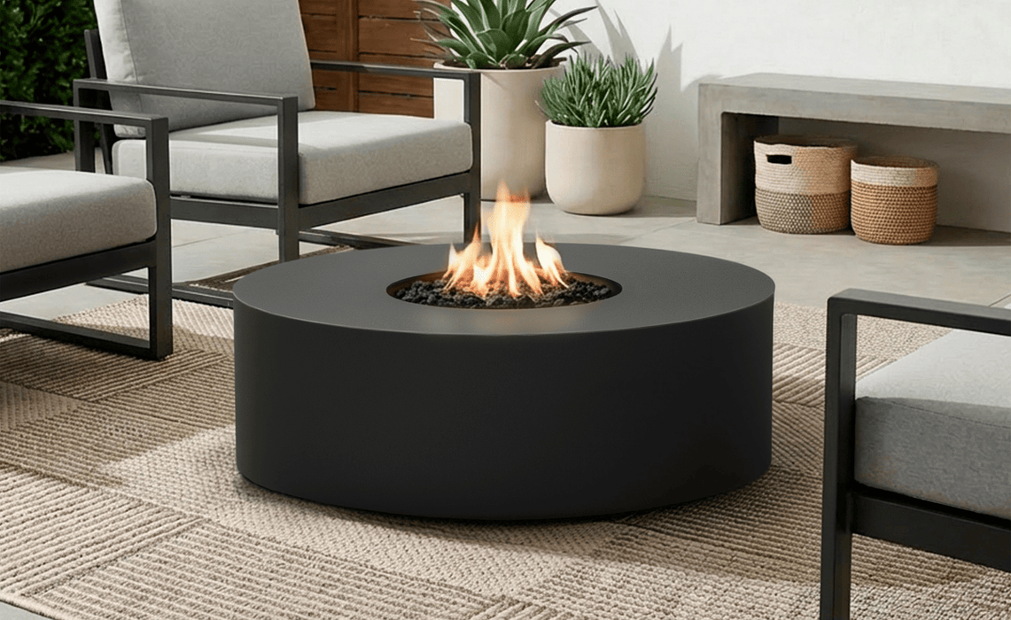 Jensen Co Coden Low Round Fire Table
