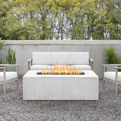 Jensen Co Estes Casual Rectangle Natural Gas Fire Table