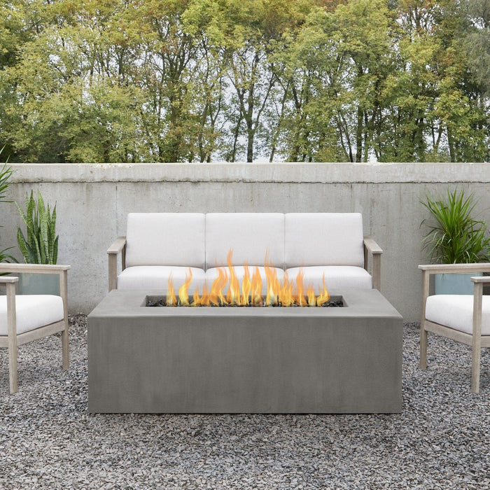 Jensen Co Estes Casual Rectangle Natural Gas Fire Table