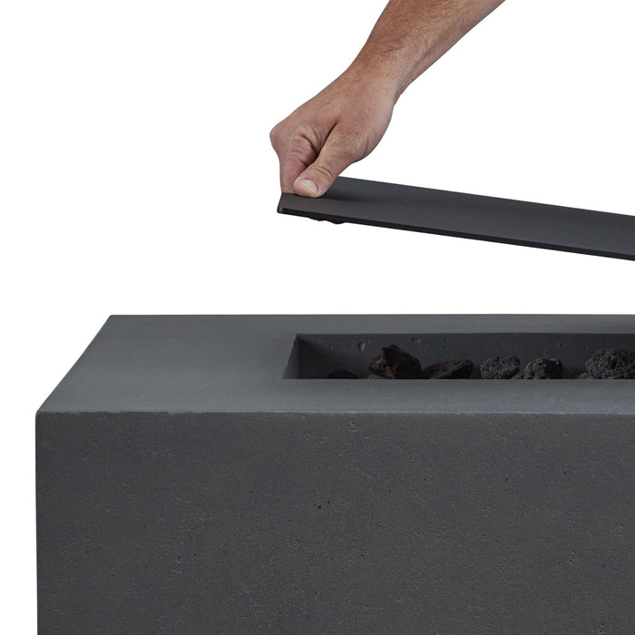 Jensen Co Estes Square Aluminum Fire Table Lid