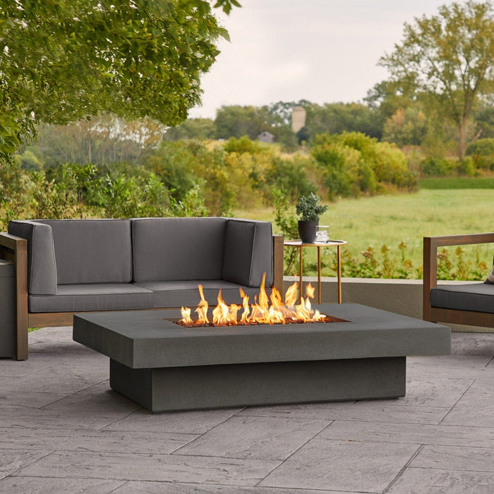 Jensen Co Geneva Low Rectangle Propane Fire Table