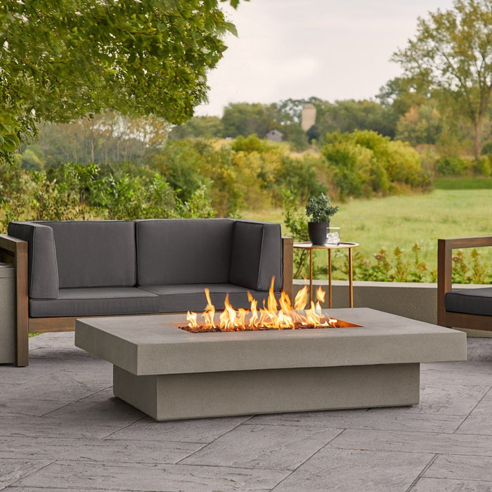 Jensen Co Geneva Low Rectangle Propane Fire Table