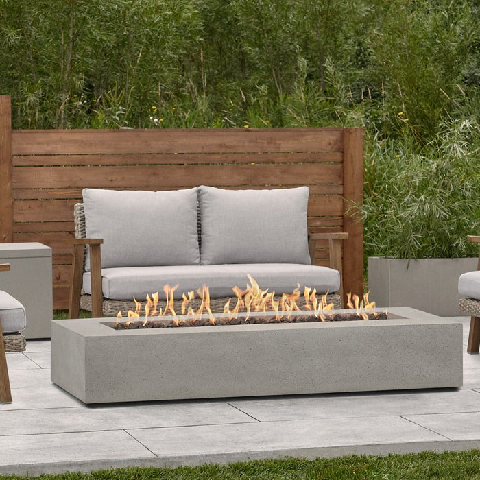 Jensen Co La Valle Low Long Rectangle Propane Fire Table