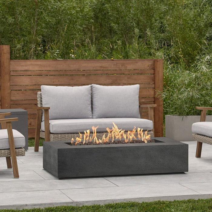 Jensen Co La Valle Low Rectangle Propane Fire Table