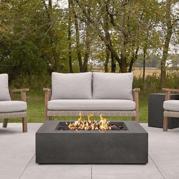 Jensen Co La Valle Low Square Propane Fire Table