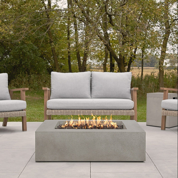 Jensen Co La Valle Low Square Propane Fire Table