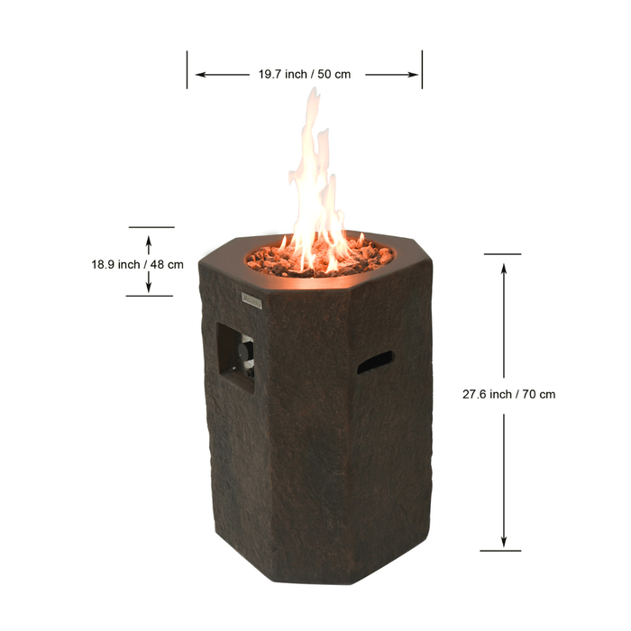 Modeno Basalt Column Fire Pit