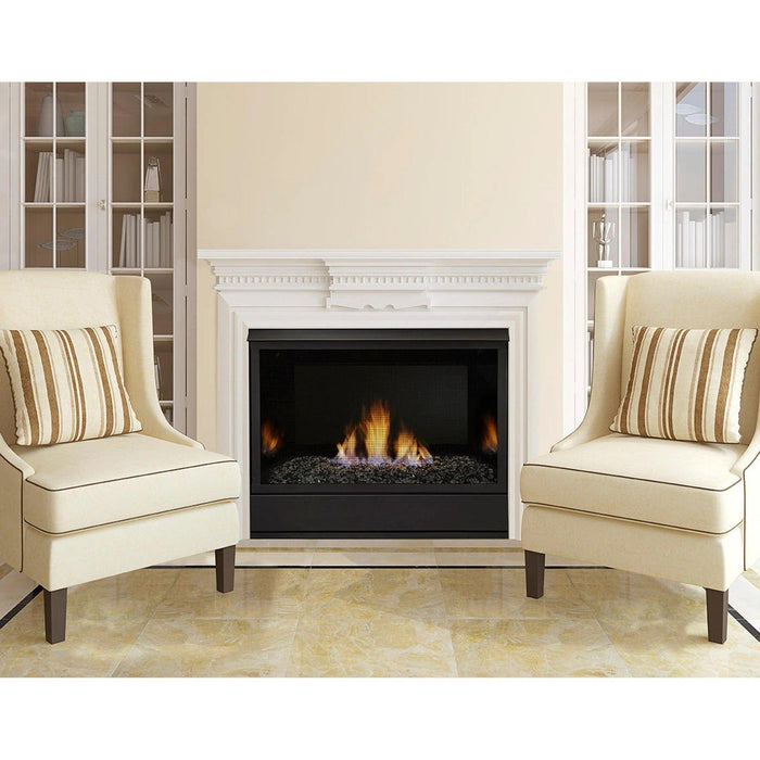 Monessen Aria 36" Traditional Vent Free Natural Gas Fireplace With Millivolt Ignition