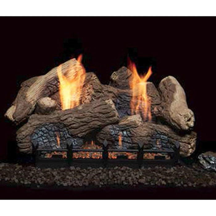 Monessen Berkley Oak Ceramic Fiber Gas Log Set- Available in 18"