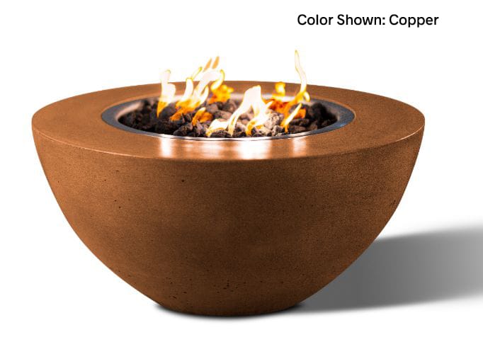 Slick Rock Concrete Oasis 34" Fire Bowl - Copper