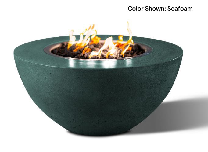 Slick Rock Concrete Oasis 34" Fire Bowl - Seafoam