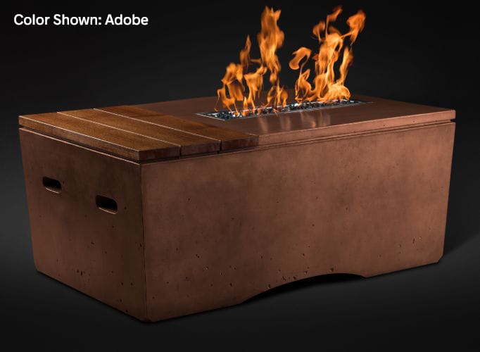 Slick Rock Concrete Oasis 48" Fire Table - Adobe