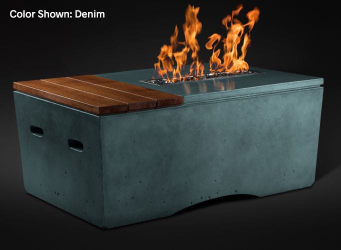 Slick Rock Concrete Oasis 48" Fire Table - Denim