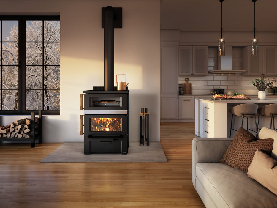 Osburn Gusto wood burning cookstove, additional view