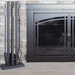 Pilgrim 32 Inch Contemporary Brushed Steel Fireplace Tool Set