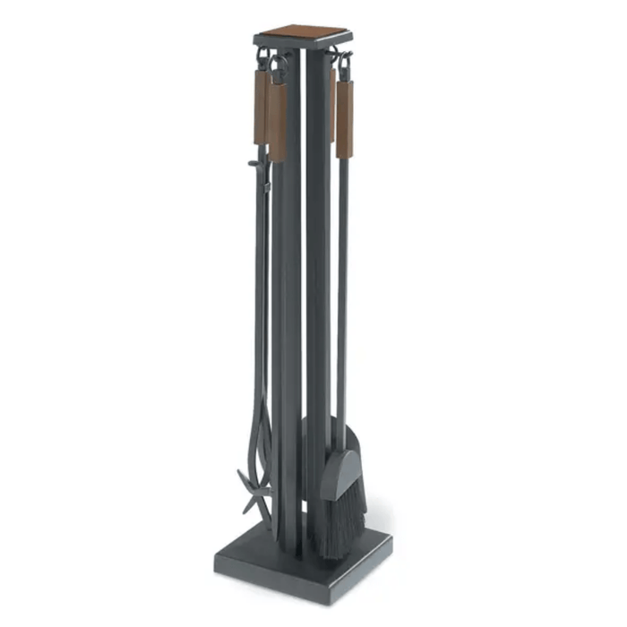 Pilgrim Arts and Crafts Fireplace Tool Set with Burnished Bronze Handles