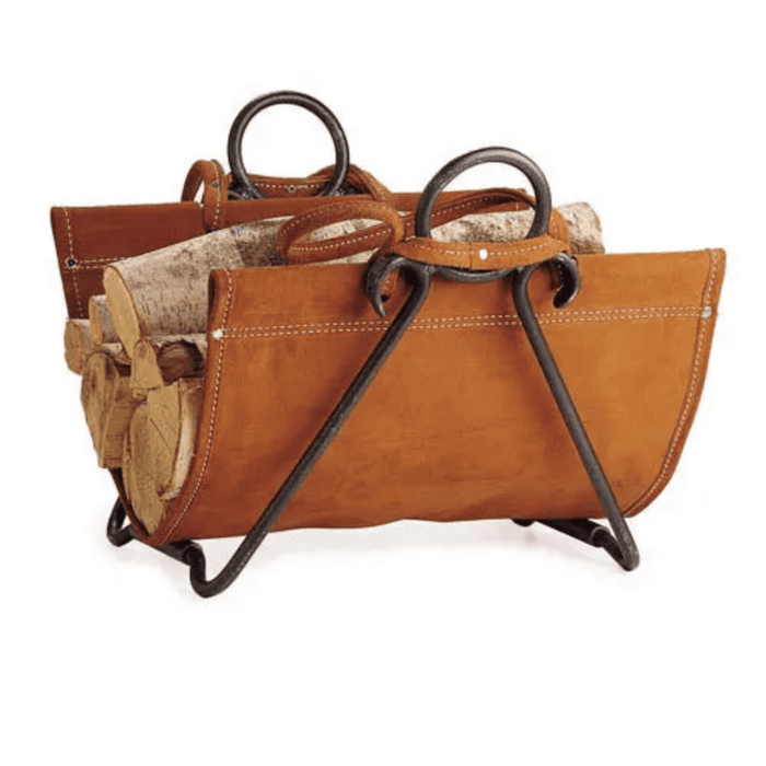Pilgrim Forged Iron Firewood Basket and Log Carrier