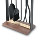 Pilgrim Hampton Walnut Handle Fireplace Tool Set