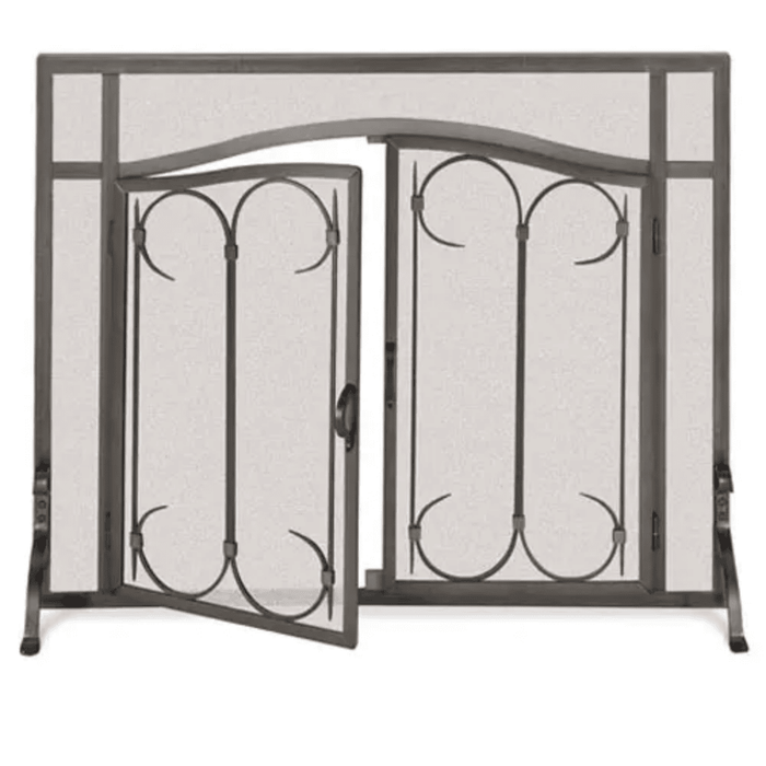 Pilgrim Iron Gate Fireplace Screen with Arched Doors