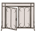 Pilgrim Iron Gate Fireplace Screen with Straight Top Doors