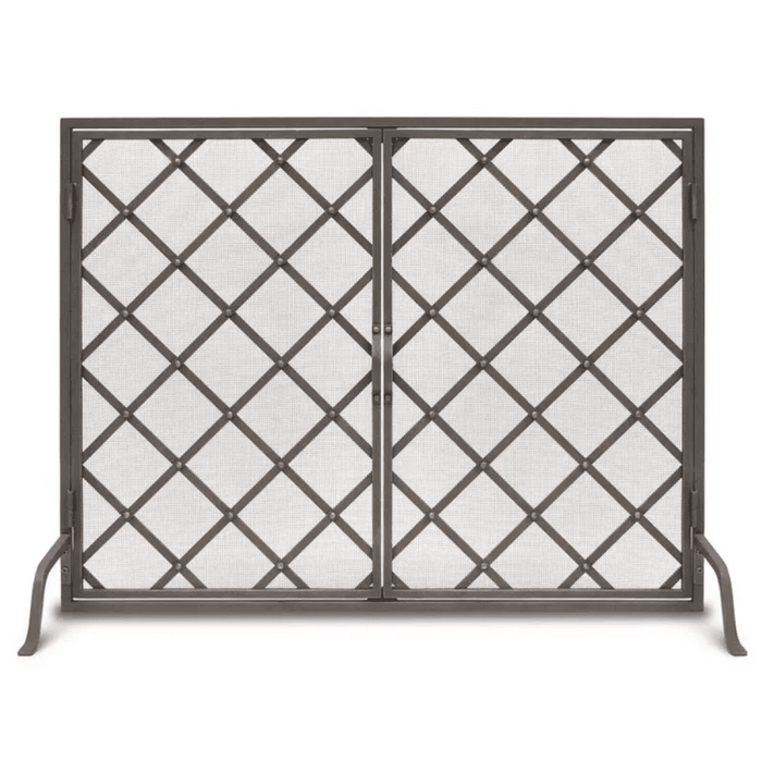 Pilgrim Iron Weave Door Fireplace Screen