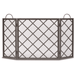 Pilgrim Iron Weave Tri Panel Fireplace Screen