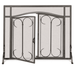 Pilgrim Large Iron Gate Fireplace Screen with Arched Doors