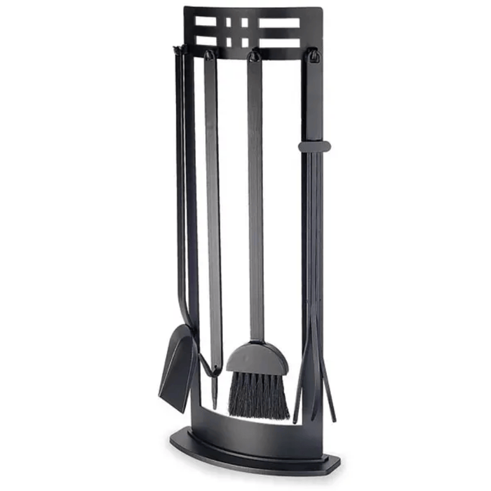 Pilgrim Matte Black Portfolio Fireplace Tool Set