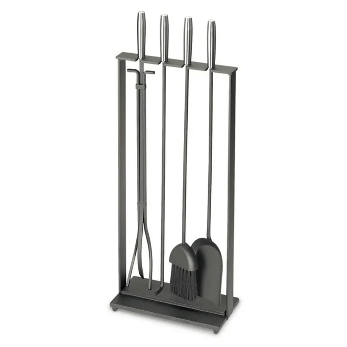 Pilgrim Modern Soldiered Row Fireplace Tool Set
