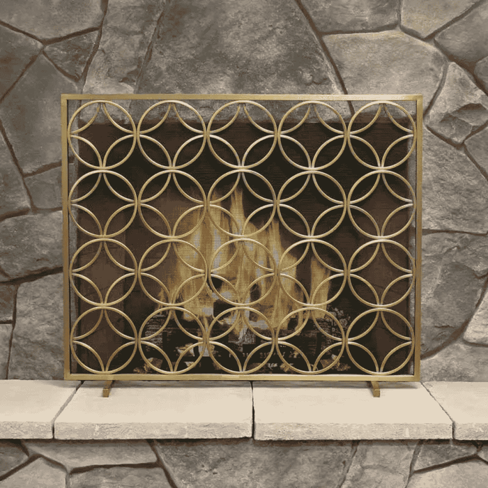 Pilgrim Single Panel Bedford Fireplace Screen
