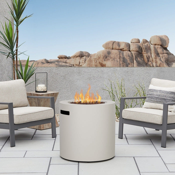 Real Flame Aegean 24" Round LP Fire Table