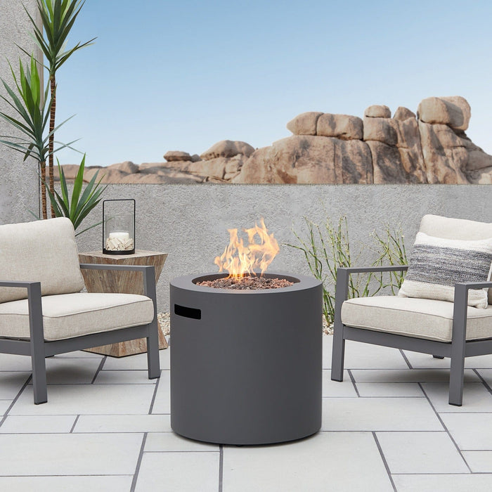 Real Flame Aegean 24" Round LP Fire Table