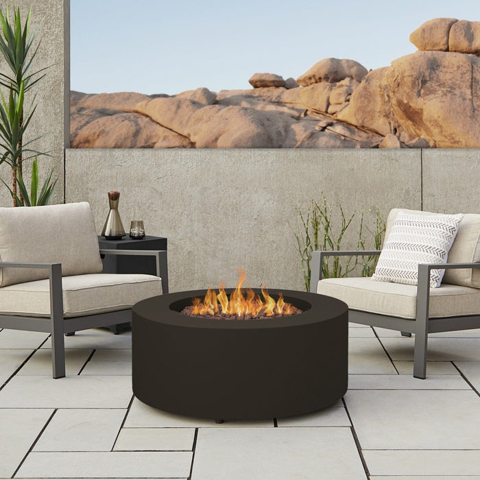 Real Flame Aegean 36" Round LP Fire Table w/ NG Conv