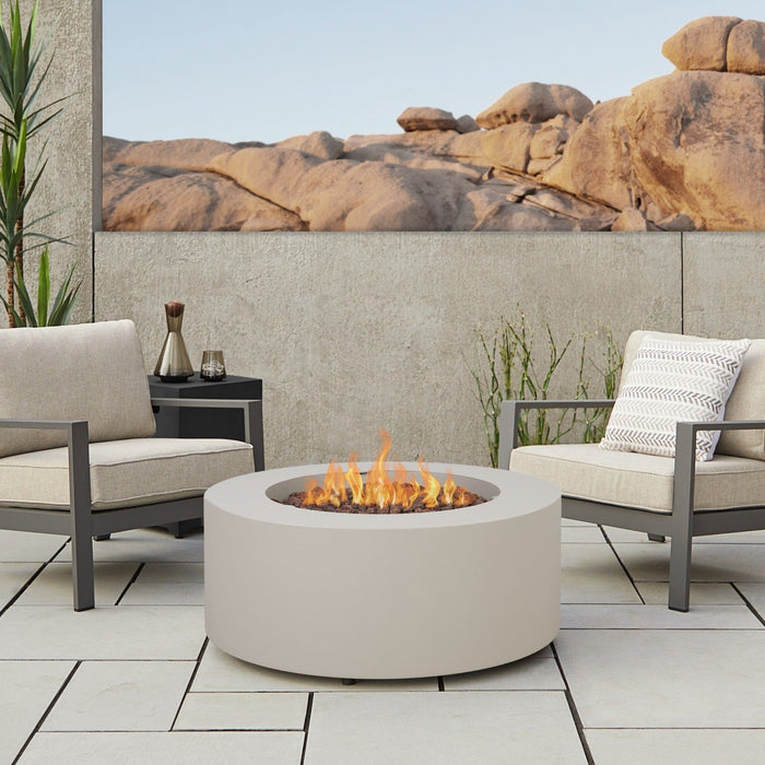 Real Flame Aegean 36" Round LP Fire Table w/ NG Conv