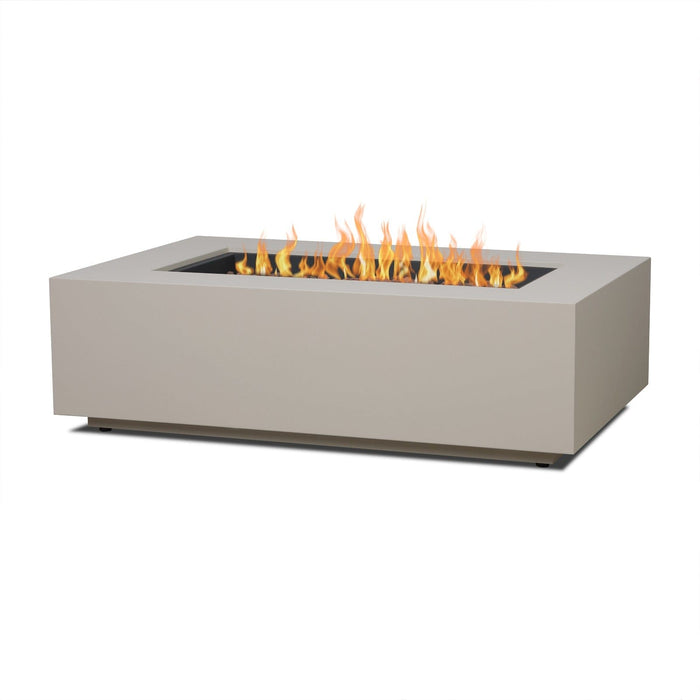 Real Flame Aegean Rectangle LP Fire Table w/ NG Conv