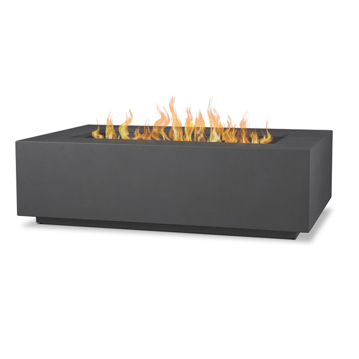 Real Flame Aegean Rectangle LP Fire Table w/ NG Conv
