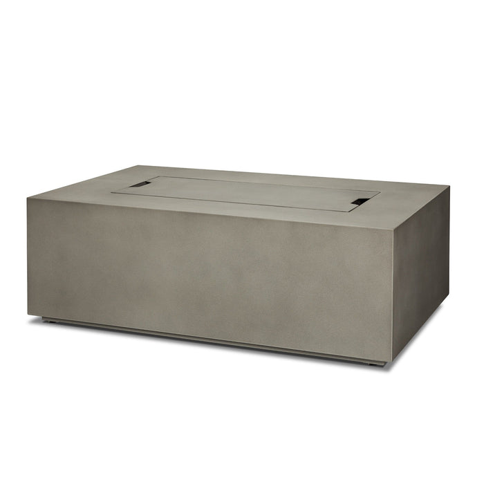 Real Flame Aegean Small Rectangle LP Fire Table w/ NG Conv