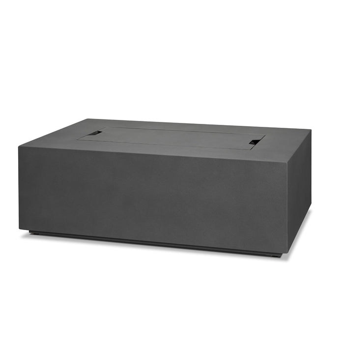 Real Flame Aegean Small Rectangle LP Fire Table w/ NG Conv
