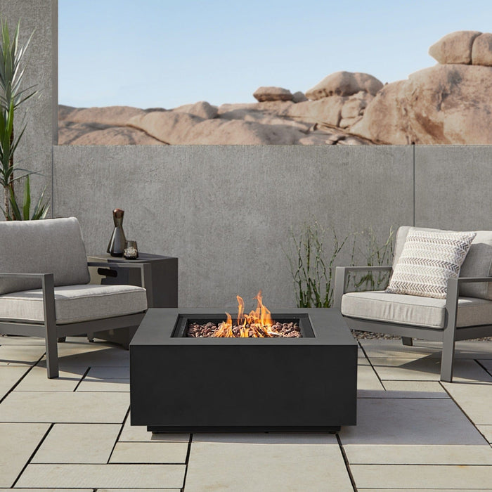 Real Flame Aegean Square LP Fire Table w/ NG Conv